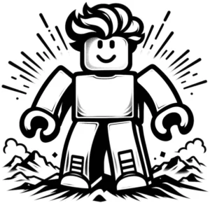 malvorlage-roboter-mit-kreativem-hintergrund-fuer-kinder