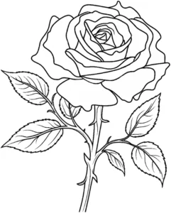 malvorlage-rose-zum-ausmalen-fuer-kinder