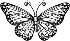 malvorlage-schmetterling-filigran-muster