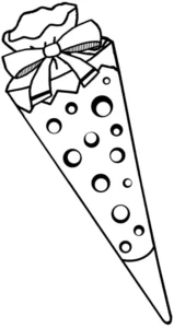 malvorlage-schultuete-mit-punkten-und-schleife