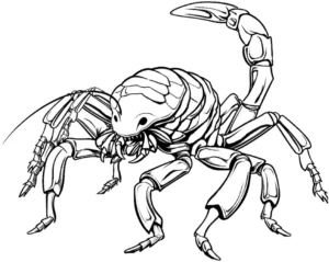 malvorlage-skorpion-ausmalbild-fuer-kinder