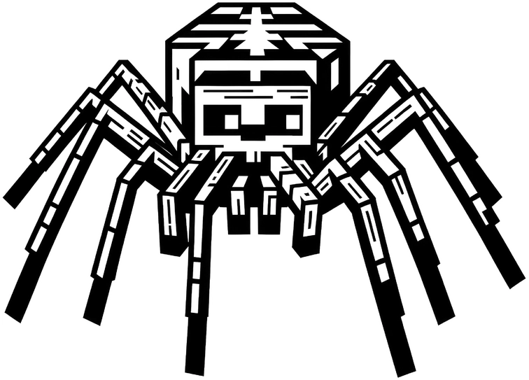 malvorlage-spinne-geometrische-formen