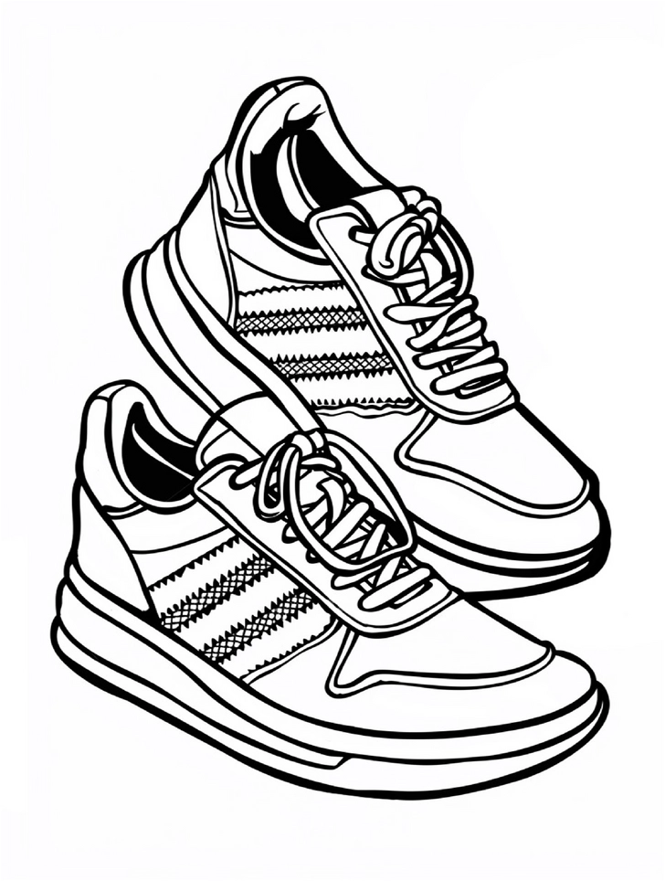 malvorlage-sport-schuhe-ausmalen
