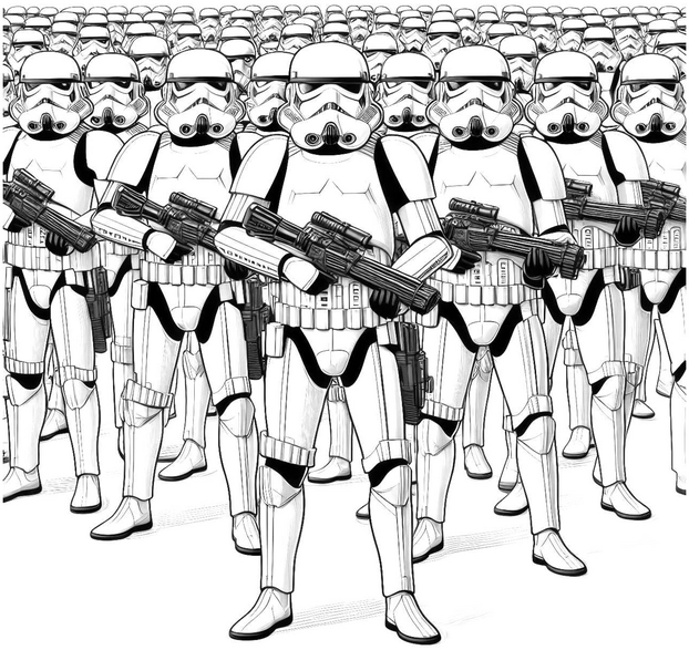 malvorlage-sturmtruppen-aus-star-wars-zum-ausmalen