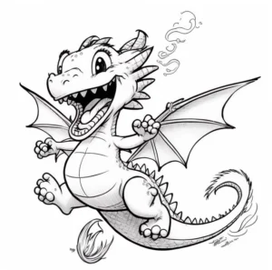 malvorlage-suesse-drachen-fuer-kinder