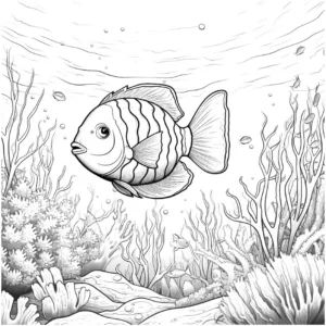 malvorlage-unterwasserwelt-mit-fisch-und-korallen