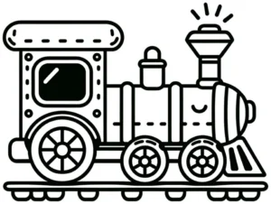 malvorlage-zug-mit-klaren-formen-und-spannenden-details