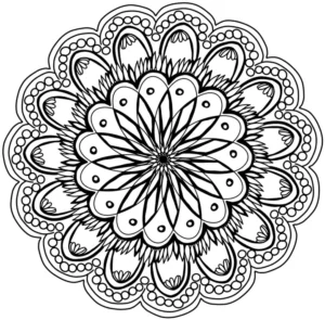 mandala-ausmalvorlage-symmetrische-bluetenmuster