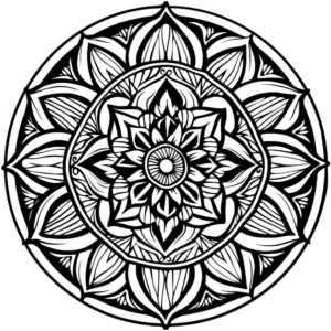 mandala-mit-blumen-und-blaettern-zum-ausmalen