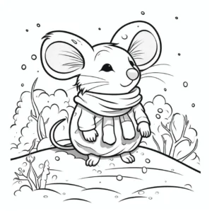 maus-auf-einem-huegel-im-winter