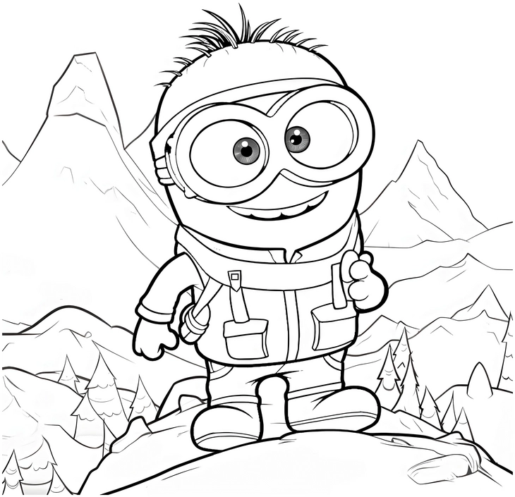 minion-auf-dem-berg-malen
