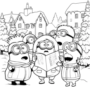 minions-im-winter-malen-vorlage