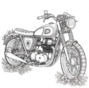 motorrad-blumen-design-ausmalvorlage