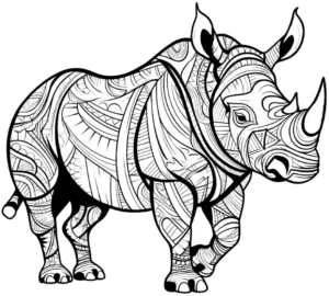 nashorn-muster-ausmalvorlage-gestalten
