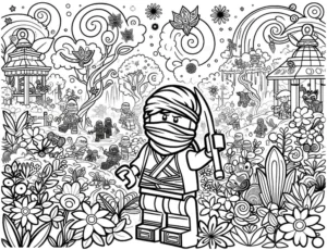 ninja-im-garten-fantasiewelt-malvorlage