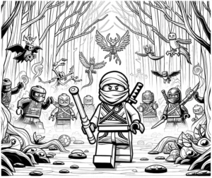 ninjago-malfreude-in-wald-mit-voegeln