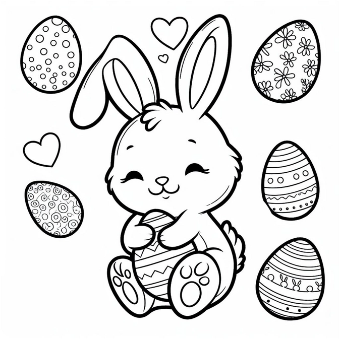 osterhase-mit-eiern-malvorlage