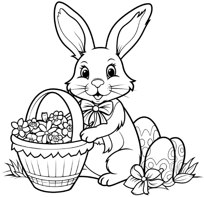 osterhase-mit-koerbchen-und-eiern