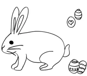 osterhase-mit-ostereiern-ausmalbild