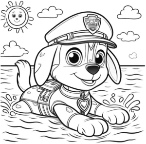 polizeihund-im-wasser-malen-vorlage