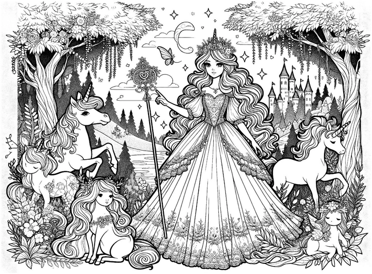 princessin-einhoerner-maerchenwald
