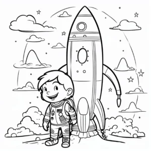 rakete-und-astronaut-im-weltall
