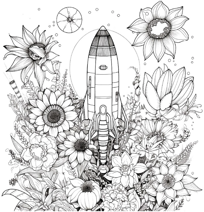 rakete-und-blumen-im-weltall