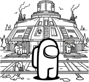 raumschiff-und-astronauten-malvorlage
