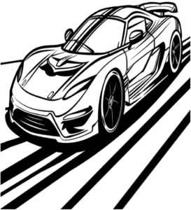 rennwagen-malen-ausmalvorlage