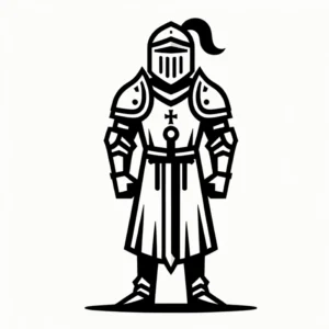 ritter-mit-schwert-ausmalen
