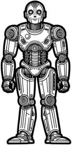 roboter-ausmalvorlage-kreatives-ausmalen