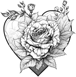 rose-im-herz-ausmalvorlage