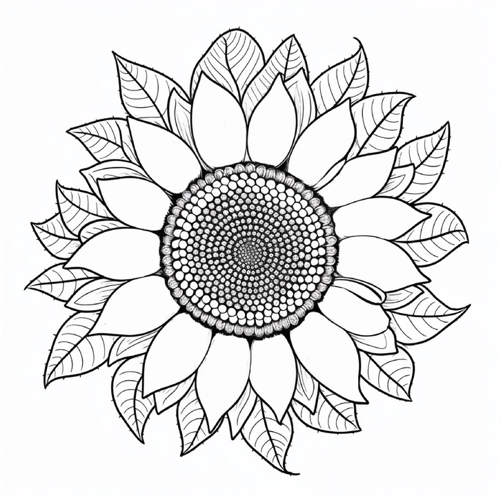 sonnenblume-mit-mandala-malen