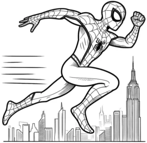 spiderman-in-aktion-ausmalvorlage