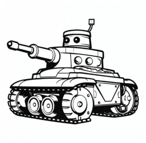 spielzeugpanzer-ausmalvorlage