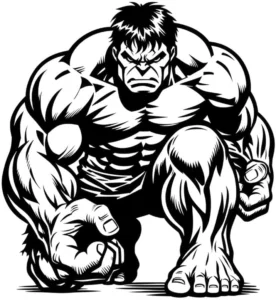superheld-mit-kraftvoller-pose-ausmalvorlage