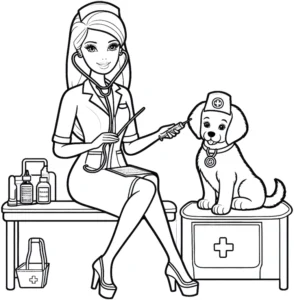 tierarzt-hund-ausmalbild