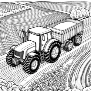 traktor-auf-dem-feld-ausmalbild