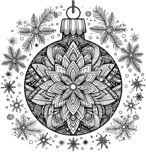 weihnachtskugel-ausmalvorlage-mit-schneeflocken